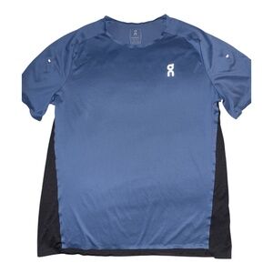On Cloud Running Blue Performance T Tee Shirt XL